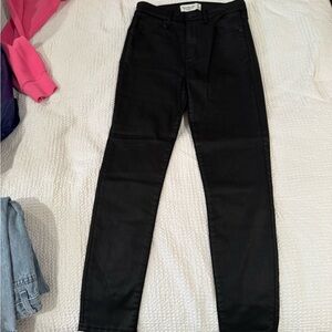 Abercrombie faux leather jeans